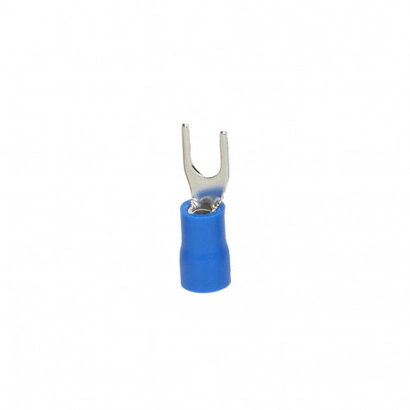 Isoleeritud kahvelklemm, maksimaalne ristlõige 2,5mm², kruviauk M4, 100tk