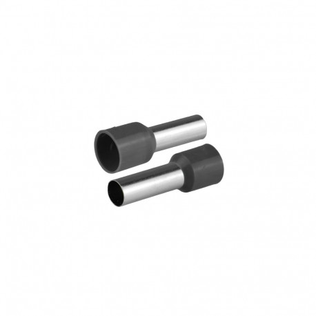 Isoleeritud juhtmeotsahülss 1x16mm² juhtmetele, hülsi pikkus 28,2mm, hall, 20tk