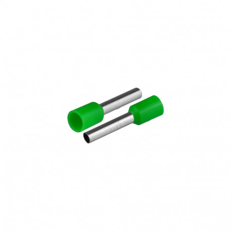 Isoleeritud juhtmeotsahülss juhtmetele 12,5mm2, hülsi pikkus 19,2mm, 50tk, roheline