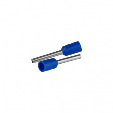 Isoleeritud juhtmeotsahülss 10,75mm2 juhtmetele, hülsi pikkus 16,4mm, 50tk, sinine