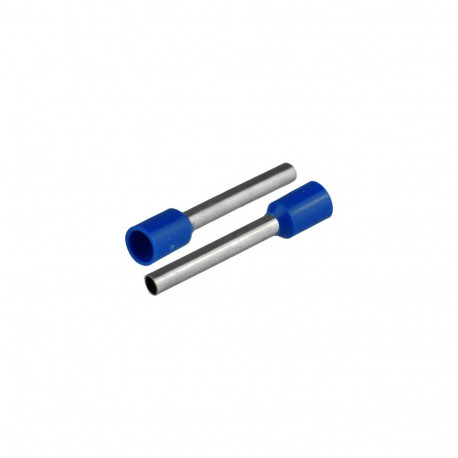 Isoleeritud juhtmeotsahülss 12,5mm² juhtmetele, hülsi pikkus 25,2mm, 20tk, sinine