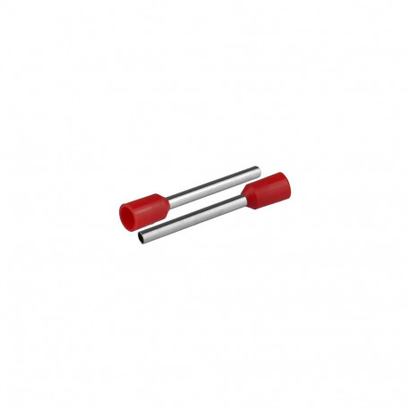 Isoleeritud juhtmeotsahülss 11,5mm2, hülsi pikkus 24,4mm, punane, 20tk