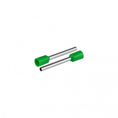 Isoleeritud juhtmehülss 11,5mm2, hülsi pikkus 24,4mm, 20tk, roheline