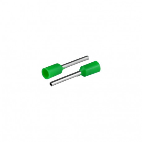 Isoleeritud juhtmeotsahülss 10,5mm² juhtmetele, hülsi pikkus 16mm, roheline, 20tk