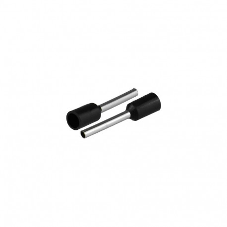 Isoleeritud juhtmeotsahülss 10,75mm² juhtmetele, hülsi pikkus 16,4mm, 20 tk, must