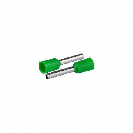 Isoleeritud juhtmeotsahülss juhtmetele 11,5mm2, hülsi pikkus 16,4mm, roheline, 50tk