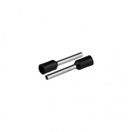 Isoleeritud juhtmeotsahülss 1x1mm2, hülsi pikkus 18,4mm, 20tk, must