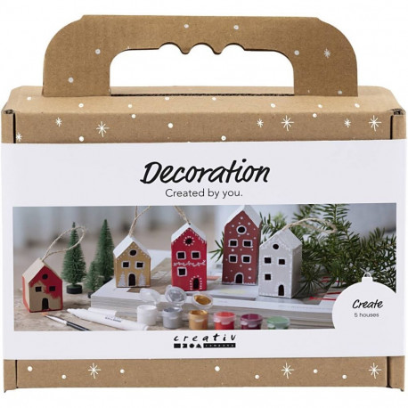 Käsitöökomplekt Creativ Mini jõuluehe, majakesed