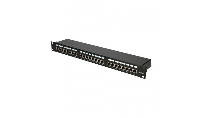 "Extralink CAT6 STP Patchpanel V2, 24 Ports"