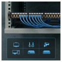 "Extralink CAT6A STP Patch panel 24 port - Cable - CAT 6a"