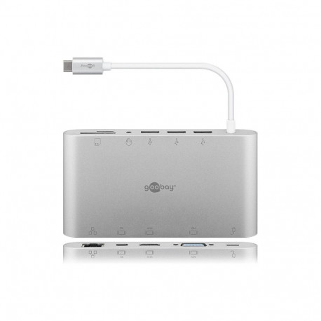 "Goobay USB-C Multiport-Adapter All in 1 (silber)"