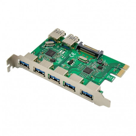 7-pordiga USB 3.0 PCIe kaart