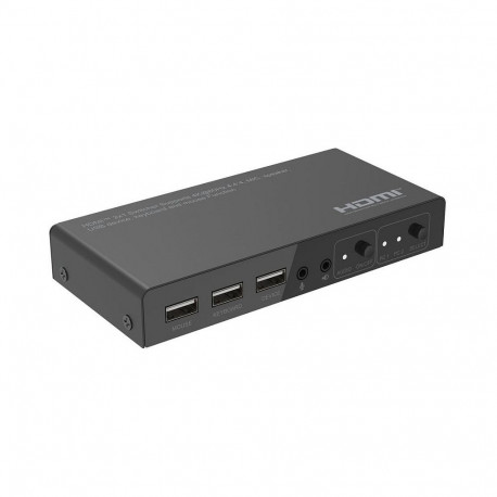 4K@60Hz HDMI KVM-lüliti 2x1
