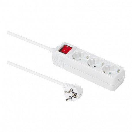"3-way Schuko Socket 1,5M White"