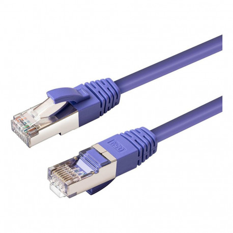 CAT6A S/FTP 0.25m LSZH, lilla