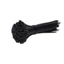 "Cable tie 100pcs Black, 280mm"