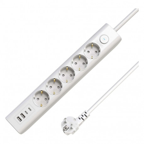 5-pesaline USB Schuko pikendusjuhe