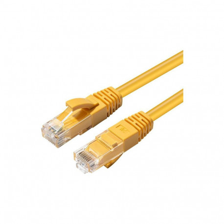 "CAT6A UTP 0.3m Yellow LSZH"