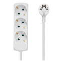 "3-way Schuko Socket 1.8M White"
