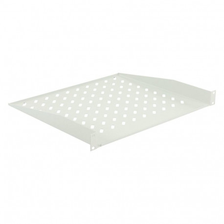 1U 19inchD=400mm racki paigaldatav riiul, valge