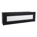 "3U 19inchELECTRICAL/DIN RAIL MODULE BLACK"
