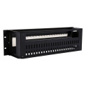 "3U 19inchELECTRICAL/DIN RAIL MODULE BLACK"