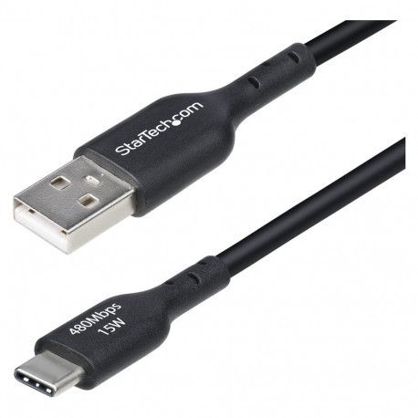 2m USB-A–USB-C laadimiskaabel 3A kiirlaadimine USB 2.0 andmeedastus M/M