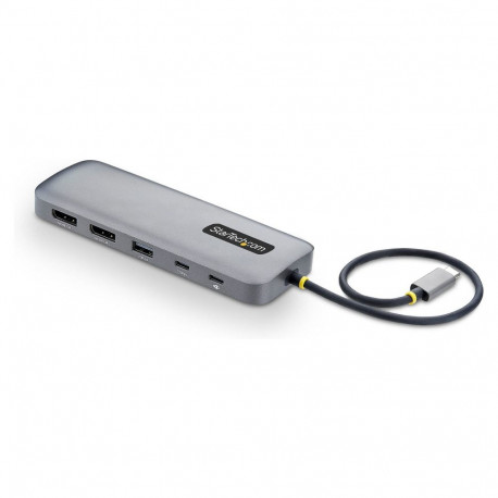 10-in-1 USB-C kahe DisplayPorti väljundiga mitme pordiga adapter 100W Power Delivery 2x4K 60Hz 5-por