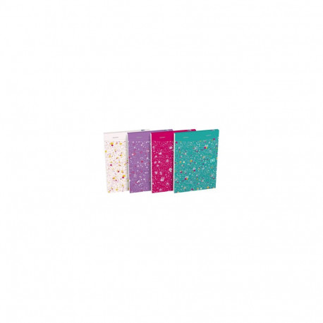 "Oxford GO Floral Notizblock A6 liniert 7 mm Softcover 10Stk"