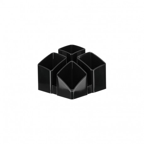 HAN pliiatsihoidik SCALA polüstüreenist 4 lahtrit 12,5 x 12,5 x 10,0 cm, must