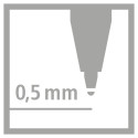 STABILO rullpliiats worker+ medium 0,5mm, sinine