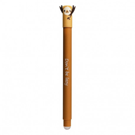 "EBERHARD FABER Animal Erase it! Faultier Gelschreiber 0.7 mm, Schreibfarbe: Blau"