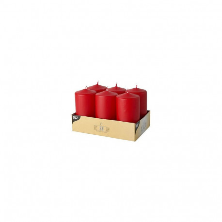 "CANDLE PAPSTAR Stumpenkerze 11.5 cm rot"