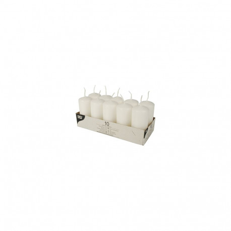 "CANDLE PAPSTAR Stumpenkerzen 9 cm weiß"