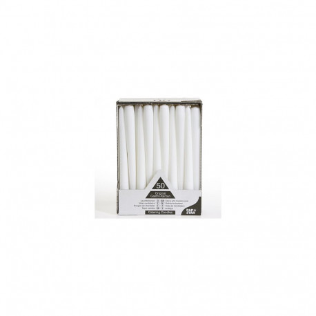 "CANDLE PAPSTAR Kerzen 25 cm weiß"