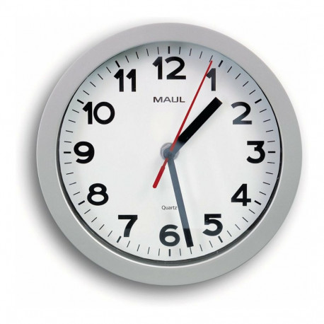 "Wanduhr MAULstep Ø 20 cm silber"