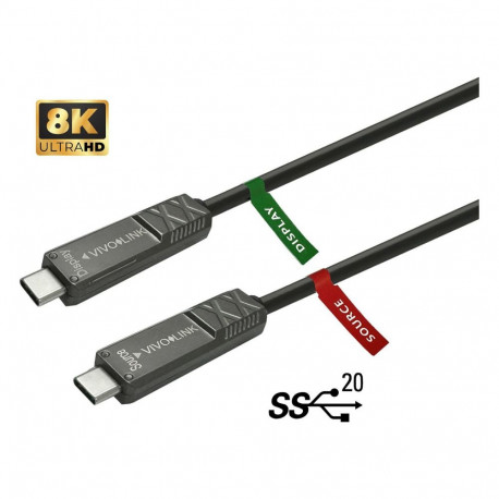 Vivolink USB-kaabel PROUSBCMM12.5OP 12.5M USB 3.2 Gen 2 (3.1 Gen 2) USB-C, must