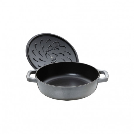Deep frying pan with lid STAUB 28 cm 40511-470-0