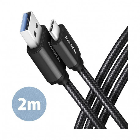 "AXAGON BUCM3-AM20AB Kabel USB-C auf USB-A 3.2 Gen 1, schwarz - 2m"