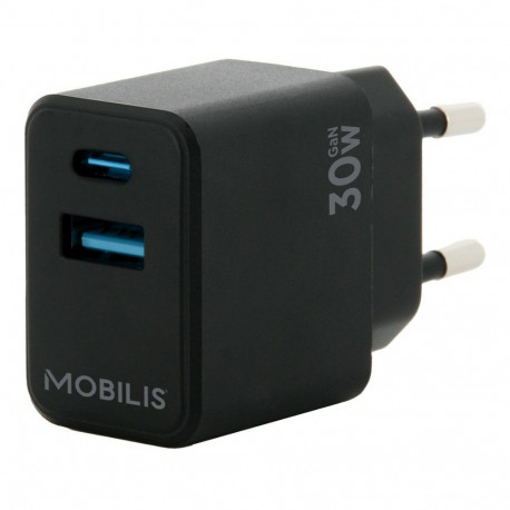 Seinalaadija 30W – 1 USB A + 1 USB C – GaN