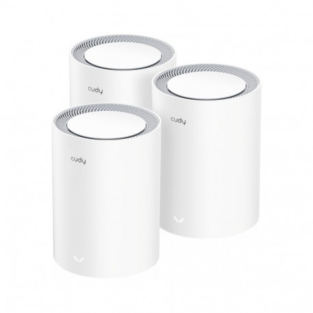 Cudy Wi-Fi 6 Mesh 2.5G lahendus AX3000 kaheribaline (2.4 GHz / 5 GHz) Wi-Fi 6 (802.11ax) sisemine, v