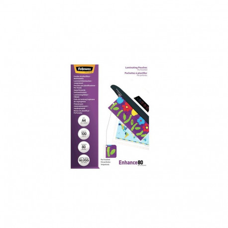 Fellowes A4 Pre-Punched 80 Micron Laminating Pouch