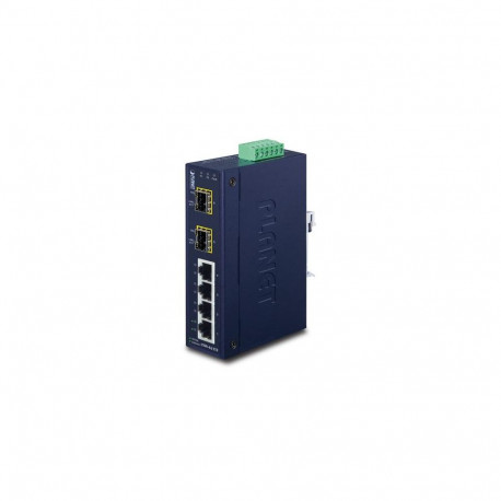 PLANET ISW-621TF network switch Unmanaged L2 Fast Ethernet (10/100) Blue