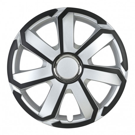Kołpak samochodowy aerospin 15" cali czarno-srebrny