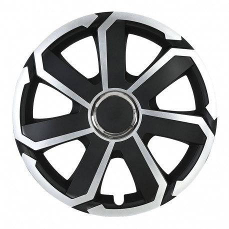 Kołpak samochodowy aerospin 15" cali czarno-srebrny