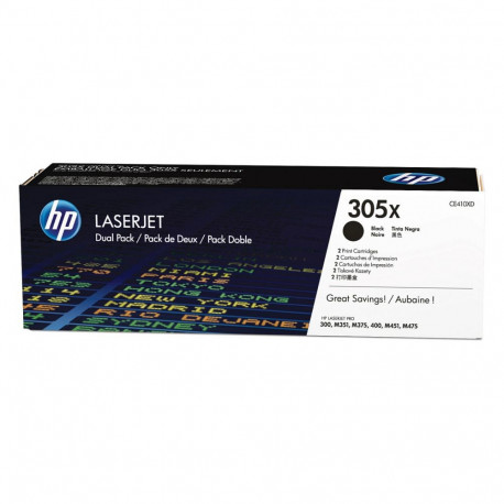 "HP Original 305X Toner - schwarz Doppelpack (2x CE410X)"
