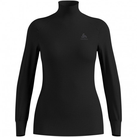 Odlo naiste T-särk BL TOP crew neck l/s ACTIVE WARM ECO, suurus S, must