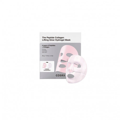 COSRX The Peptide Collagen Lifting Glow Hydrogel Mask 3pcs