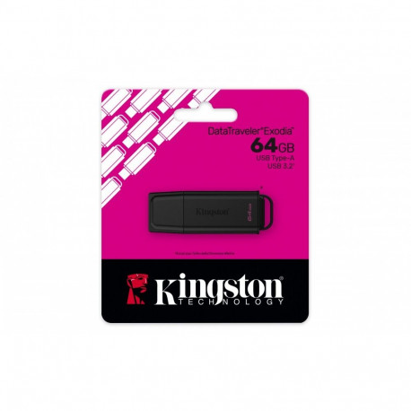 Mälupulk 64GB KINGSTON Exodia must USB 3.2