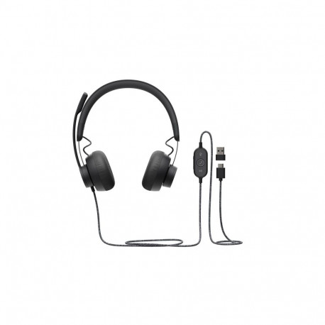 HEADSET ZONE WIRED/DARK GREY 981-000875 LOGITECH